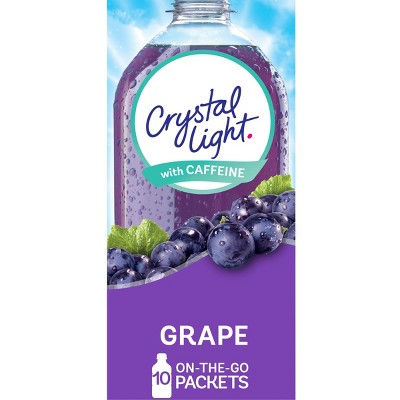 Crystal Light On the Go Grape Energy Drink Mix - 10pk/0.11oz Stix