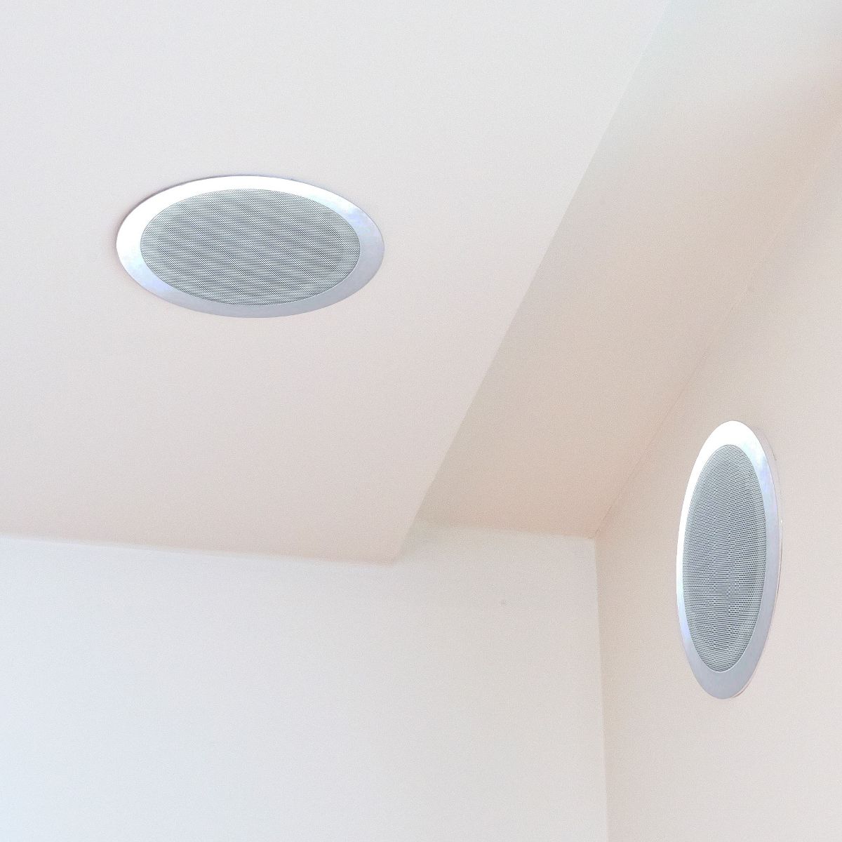 Pyle Home PDIC PRO Max Series 6.5'' 200W Round Flush Mount In Wall/Ceiling Home Speakers Pair with Directable 0.5' Polymer Dome Tweeter, 8 Pack - thumbnail 4