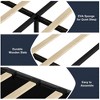 Platform Bed Frame, Fabric Upholstered with 4 Storage Drawers - 4 of 4