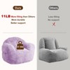 GustoWave Extra Large Bean Bag Chair for Bedroom & Living Room, Purple - 3 of 4