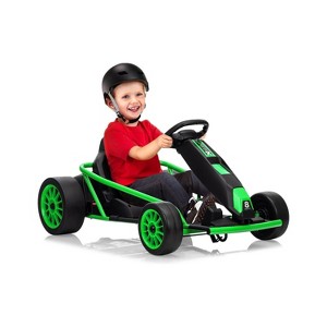 24V Go Kart for Kids 8-13, 8.1MPH High Speed with Dual 300W Motors for Drifting,9Ah Battery, 155lbs Max Load, with Music - 1 of 4