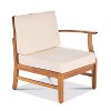 Dexmalle Patio Acacia Wood Sofa and Table Set,Cream White - 3 of 4