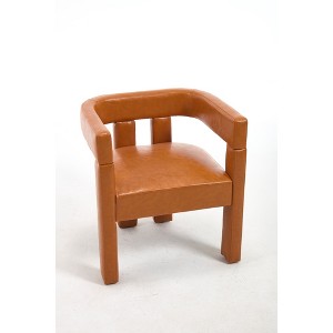 Dsvimoy Accent Chair Dining Chair Set of 2 Stylish Comfort for Dining Room or Kitchen, Brown, 27"*22"*18" - 1 of 4