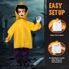 Joyfy 31.5'' Halloween Outdoor Decorations, Life Size Animatronics Ghost with Glowing Eyes for Halloween Party Supplies, Yard Lawn Outdoor Decoration - 2 of 4