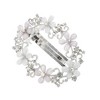 Unique Bargains Hollow Flower French Barrette Hair Clips Black White Pink 1 Pc - 4 of 4