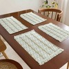 Anna-Kaci Set of 2 Woven Cotton Placemats with Fringe Edges for Dining Table 13.7x17.7 in - 4 of 4