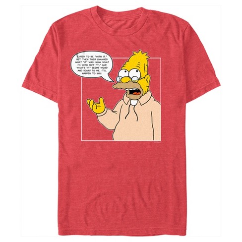 Siden Mekaniker Slør Men's The Simpsons Grandpa Simpson Quote T-shirt : Target