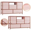 8 Drawers Dresser for Bedroom, Chest of Drawers with Fabric Bins, TV Stand Entertainment Center for Up to 55'', Fabric Closet Dresser for Hallway - 4 of 4