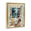 Stupell Industries Woman Coastal Beach Canopy Summer Ocean Scene Floating Frame Canvas Art - 2 of 4