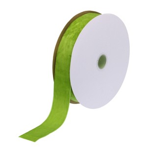Unique Bargains Soft Single Face Spool Silky Velvet Ribbon for Bouquets DIY Crafts - 1 of 3