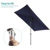 Sonkuki 6×9FT Rectangular Outdoor Patio Umbrella w/Push Button Tilt and Crank Handle, Sun-Protective - 4 of 4