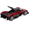 Aston Martin Valkyrie Supernova Red Metallic with Carbon 1/64 Diecast Model Car by Pop Race - 2 of 4