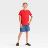 Boys' Short Sleeve Skateboard Dino Graphic T-Shirt - Cat & Jack™ Red - 4 of 4