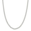 Black Bow Jewelry 4.5mm, Sterling Silver Half Round, Solid Curb Chain Necklace - 3 of 4