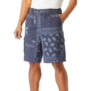 Boulder Creek by KingSize Men's Big & Tall Renegade 9" Full Elastic Waist Cargo Shorts - 1 of 4