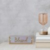 Northlight Hinged Plaque with "Blessed" Embossed Lettering Decoration - 13.25" - 4 of 4