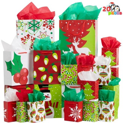 Joyin 18pcs Christmas Paper Goodie Bags : Target