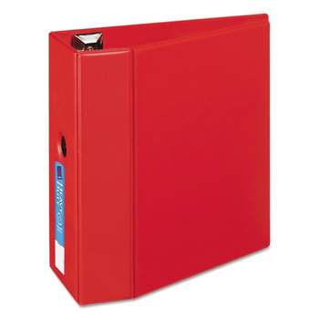 Avery Heavy-Duty Binder with One Touch EZD Rings 11 x 8 1/2 5" Capacity Red 79586