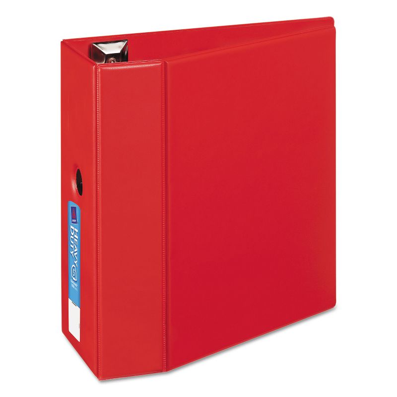 Avery Heavy-Duty Binder with One Touch EZD Rings 11 x 8 1/2 5" Capacity Red 79586, 1 of 8