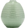 Stoneware Ceramic Vase with Textured Design - Modern Decorative Accent - 2 of 4