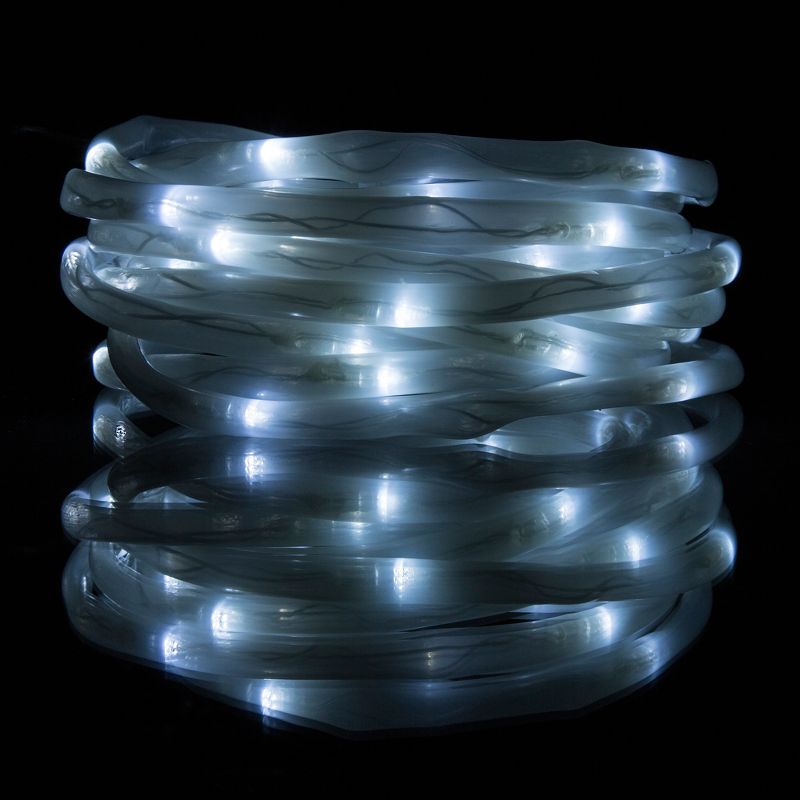 Nature Spring Solar Powered LED Rope Lights - 23', White, 50 Bulbs, 4 of 6