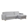 Serta Crosby Convertible Sectional Light Set Gray: Upholstered Modular Sleeper with Storage, Scandinavian Style - 3 of 4
