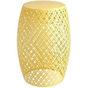 The Lakeside Collection Metal Barrel Stool - 1 of 3