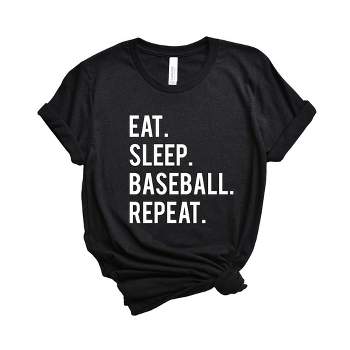 Simply Sage Market Women's East Sleep Baseball Repeat Short Sleeve Graphic Tee