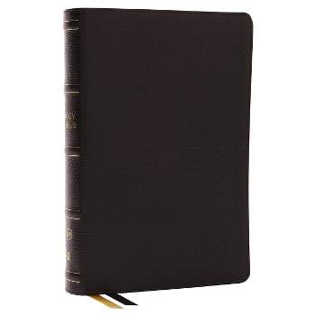 KJV Holy Bible with 73,000 Center-Column Cross References, Black Genuine Leather, Red Letter, Comfort Print (Thumb Indexed): King James Version