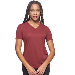 Expert Brand USA-Made Women's Oxymesh™ V-Neck Athletic T-Shirt - 1 of 4