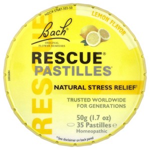 Bach Rescue® Pastilles, Natural Stress Relief, Lemon, 35 Pastilles, 1.7 oz (50 g) - 1 of 3