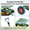 Heavy-Duty Rolling Garden Cart with Swivel Seat & Tool Tray,All-Terrain Wheels, Adjustable Height,for Planting, Weeding, and Yard Work,steel - 4 of 4