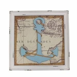 Beachcombers Anchor Wall Art Décor 19.7 x 1 x 19.7 Inches. - 1 of 2