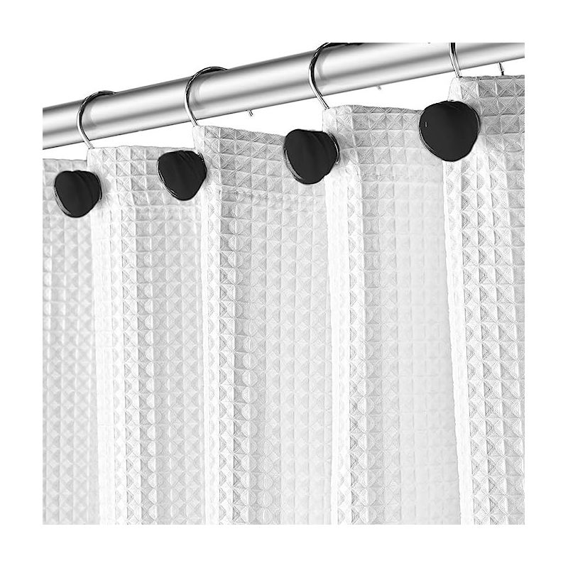 Creative Scents Set of 12 Sturdy Decorative Shower Curtain Hooks for Bathroom Shower Curtain, 2 of 7