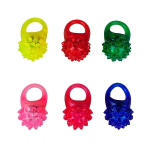 6ct LED Ring - Spritz™: Multicolor Party Favor Toys for Kids, Birthday Party Favors, Plastic, Ages 4+ - 1 of 2