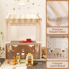Topteng Kid Outdoor Playhouse with Light Strip and Building Blocks - 4 of 4