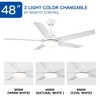 BestParts 48" White ABS Ceiling Fan - 3-Speed Control, Energy-Saving LED, ETL Certified - 4 of 4