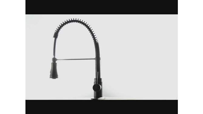 Modern Spiral Pull Down Kitchen Faucet Chrome - Kingston Brass, 2 of 7, play video