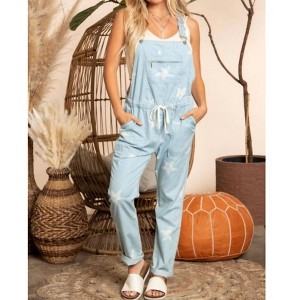 Women's A Star Is Born Denim Overalls - Blue Buttercup - 1 of 2