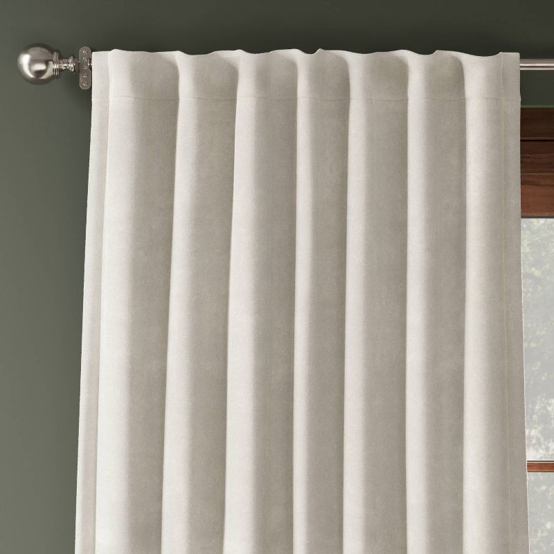 Blackout Chenille Curtain Panels - Threshold™, 1 of 7