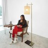 VYNXARIA 59"H Tall Corner Floor Lamp,Illumination Brizo Bamboo Lampshade Floor Lamp Dark brown and Bronze - 4 of 4