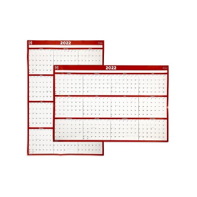 TRU RED 2022 24" x 36" Wall Calendar Red TR53903-22