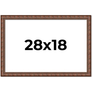 PosterPalooza | 28x18 Modern Bamboo Picture Frame, UV Acrylic, 5 Finishes - 1 of 4