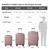 FURNIinspire Bag And Luggage Sets 3 Piece Rolling Luggage Travel Suitcase Set, Lightweight Durable Suitcases with Wheels, Pink, 21.06"*11.81"*30.31" - 3 of 4