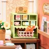 ROBOTIME 3D Puzzles DIY Miniature Dollhouse Fresh Flower Shop, Flower Shop Building Set Toys Playset, Decorative Ornaments, Pink, 6"*6.4"*6" - 2 of 4