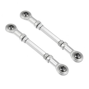 Unique Bargains M8 Steering Suspension Tie Rod for 49cc Electric ATV Go Kart 2Pcs Silver Tone - 1 of 4