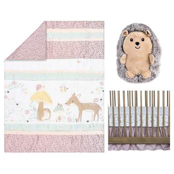 Sammy & Lou Enchanted Garden Baby Nursery Crib Bedding Set - 4pc
