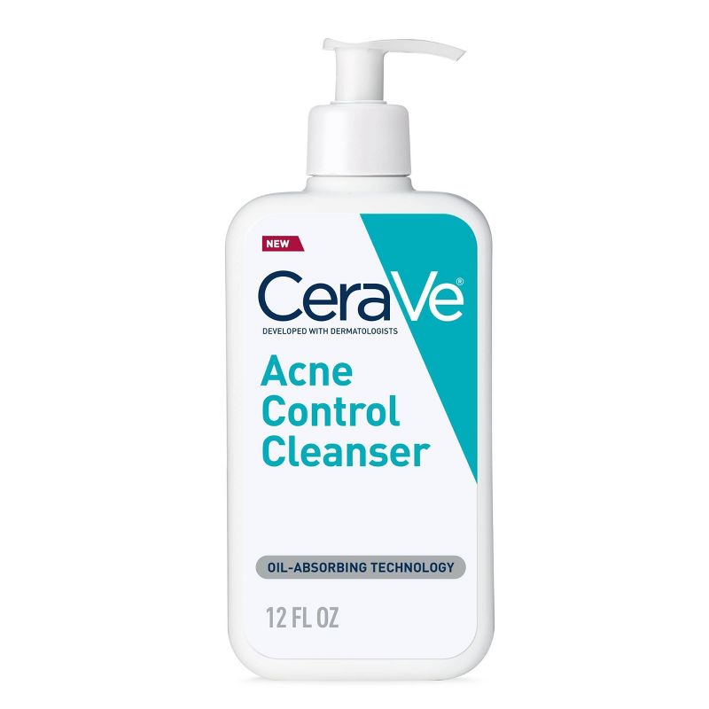  CeraVe Acne Face Cleanser with 2% Salicylic Acid and Purifying Clay for Oily Skin, 1 of 9