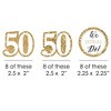 Big Dot of Happiness We Still Do - 50th Wedding Anniversary - Paper Straw Decor - Anniversary Party Striped Decorative Straws - Set of 24 - 2 of 4