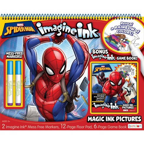Spider Man Imagine Ink Giant Floor Pad With Bonus Book Target